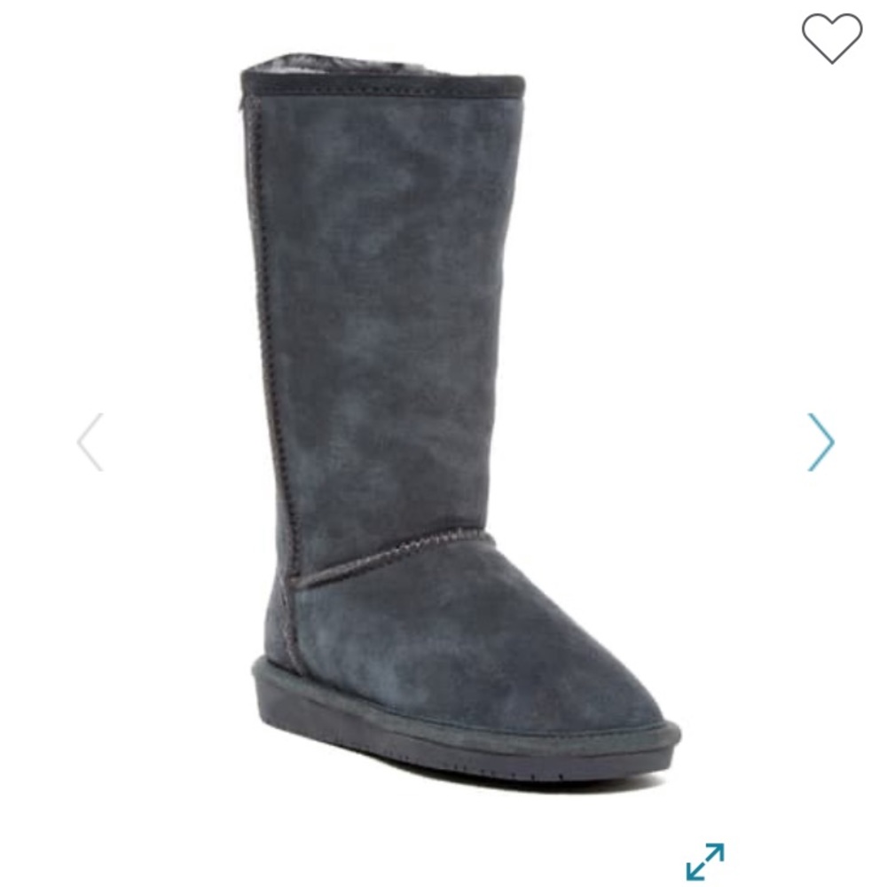 New Bearpaw Emma tall boots charcoal size 7